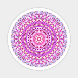 Funky Pink Mandala Magnet